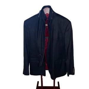 RIVIERA RED  Boston Hybrid Zip out  Wool  Blazer size 48R